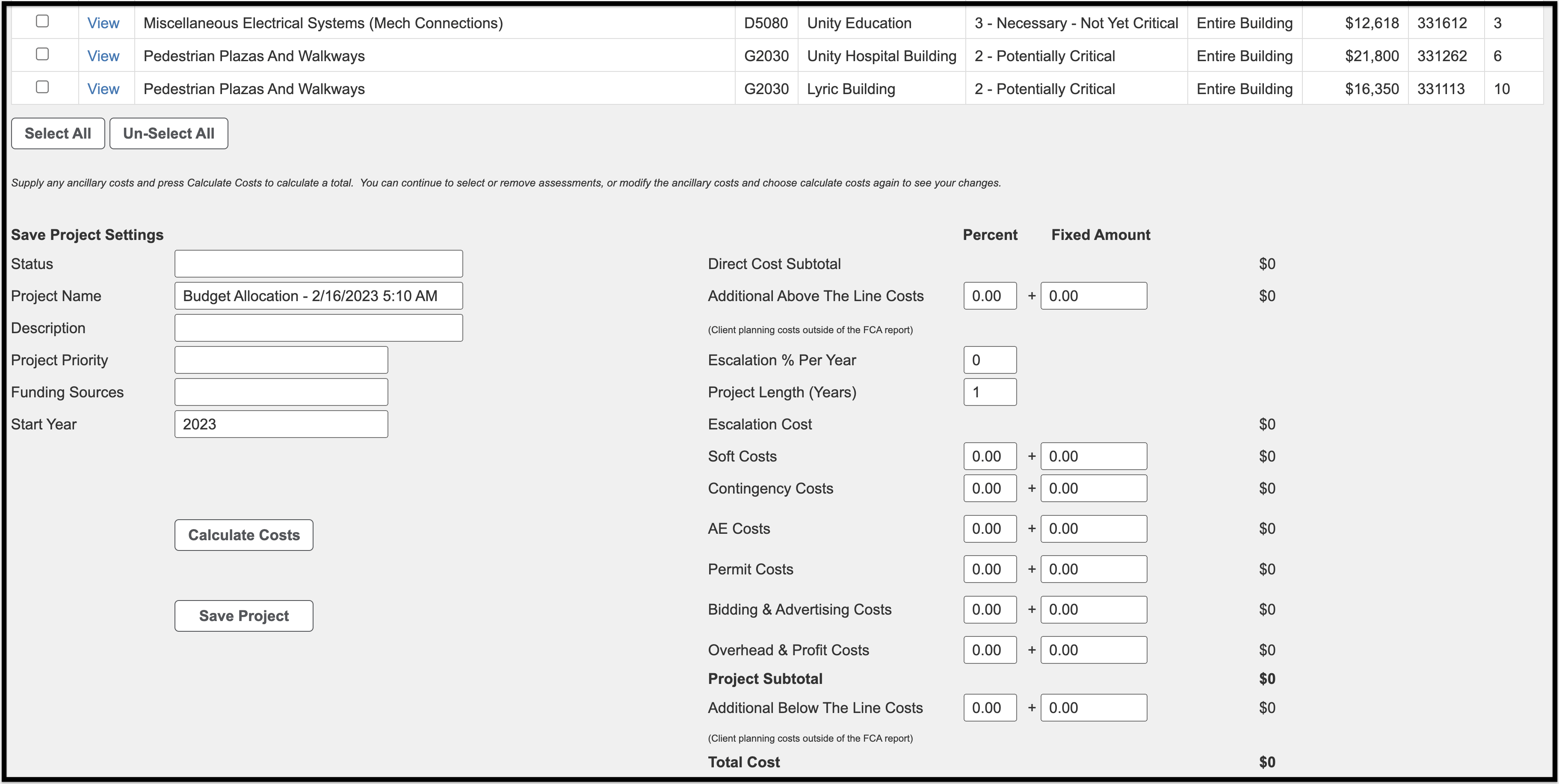 Project development tool