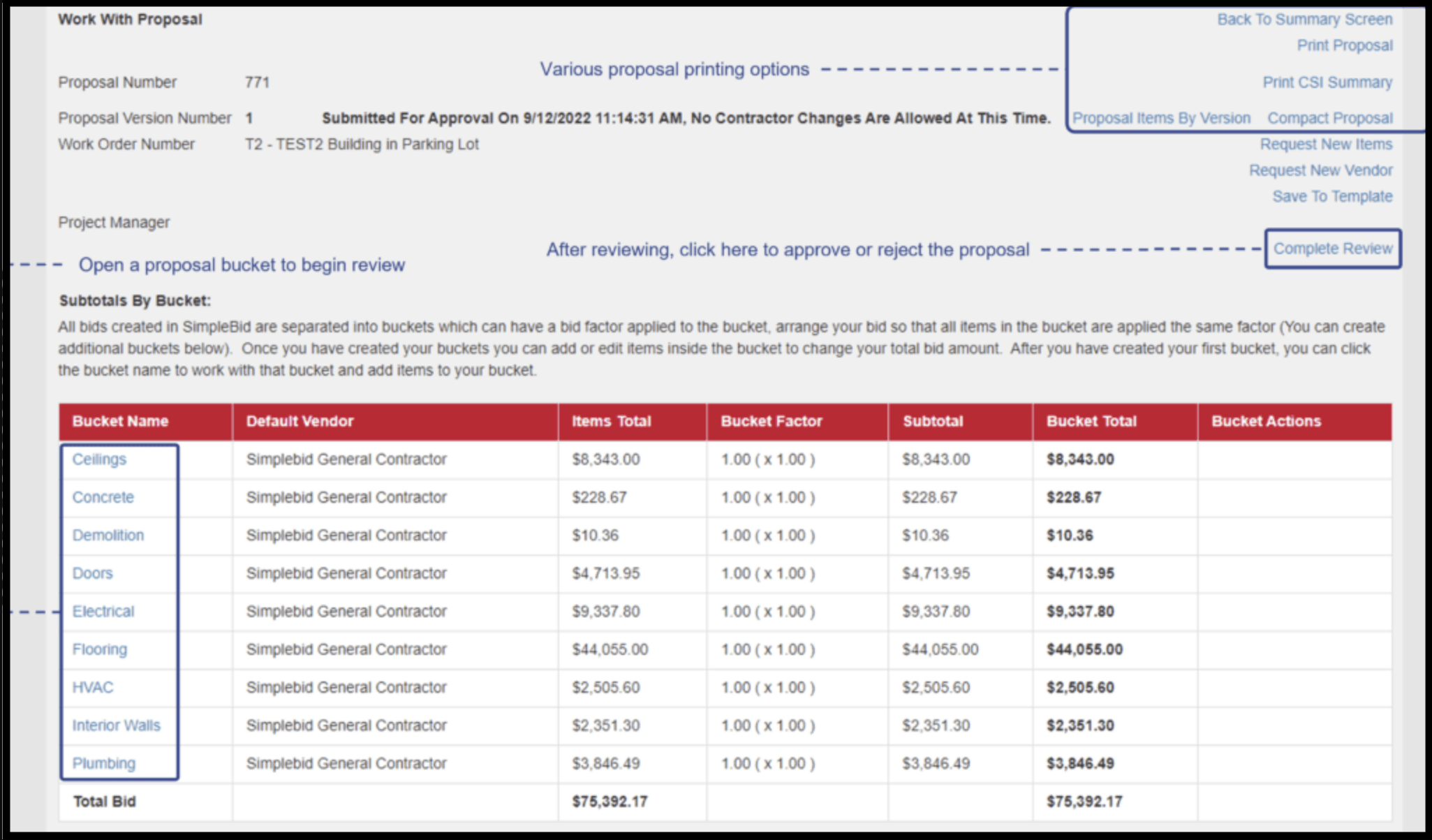 proposal buckets highlighted
